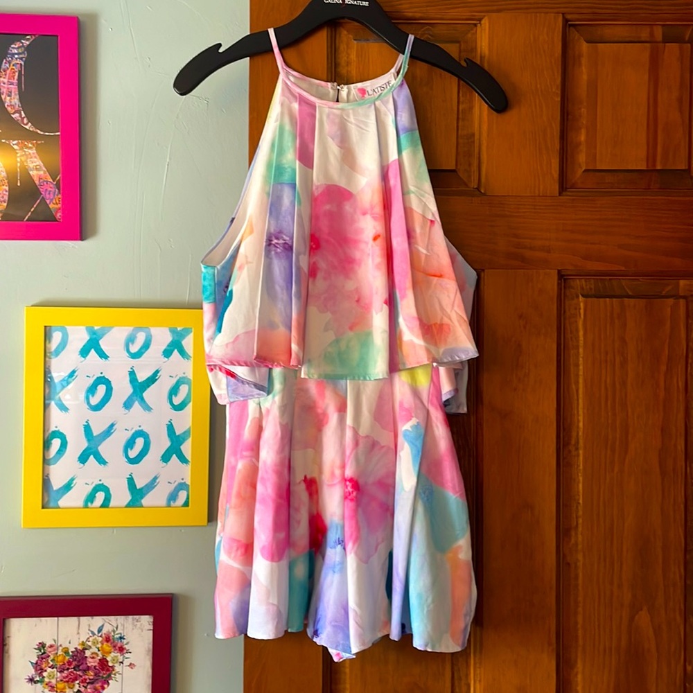 NWT beautiful floral romper!